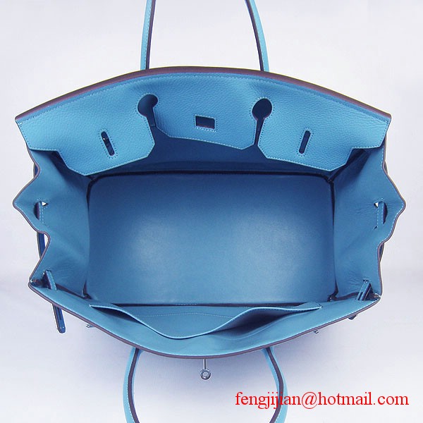 Hermes Birkin 40cm Togo Bag Light Blue 6099 Hermes Birkin 40cm Togo Bag Light Blue 6099